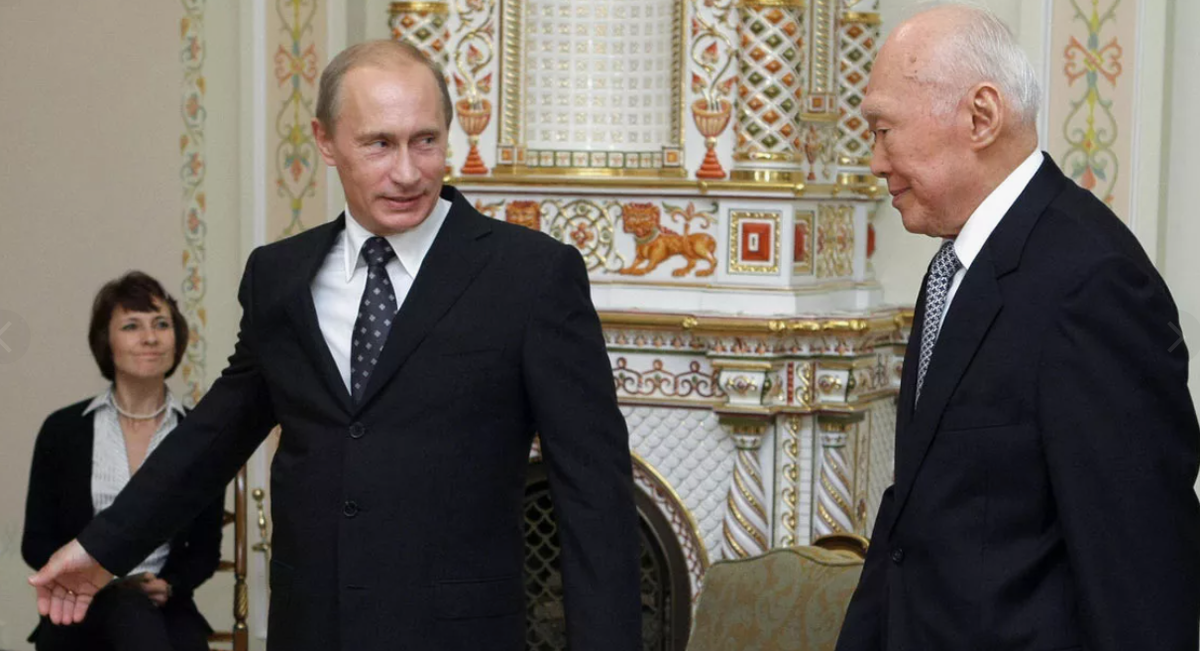 В.В Путин и Ли Куан Ю