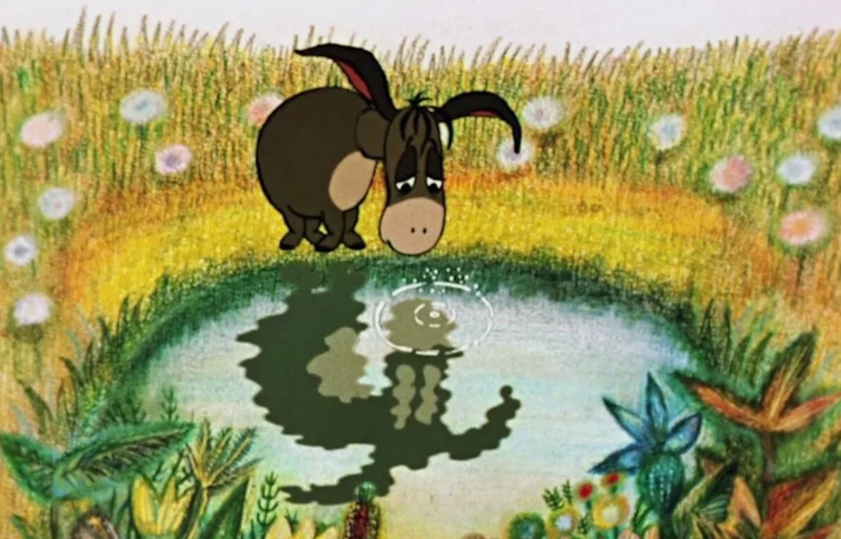 Печаль ослика из м/ф - "Винни Пух и день забот"