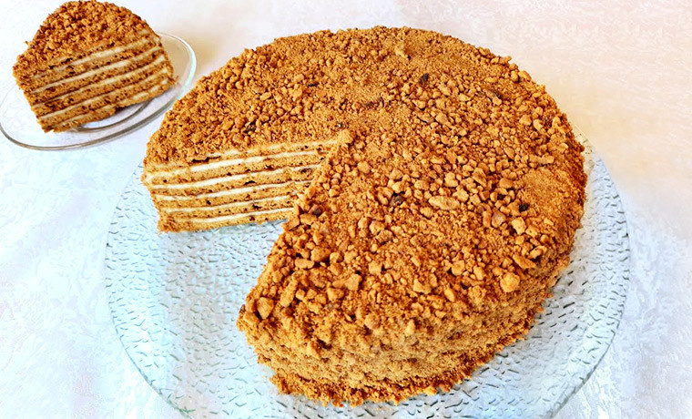 МЕДОВИК НА СКОВОРОДЕ / МЕДОВИК БЕЗ ДУХОВКИ