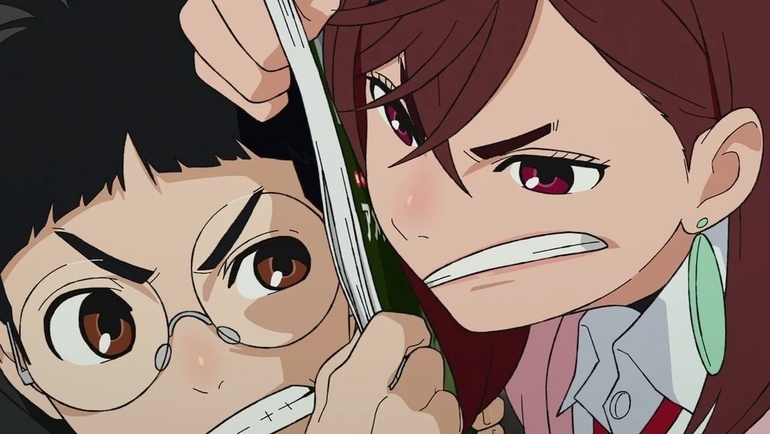    Кадр из аниме «Дандадан», реж. Абель Гонгора, Фуга Ямасиро/ студия Science SARU