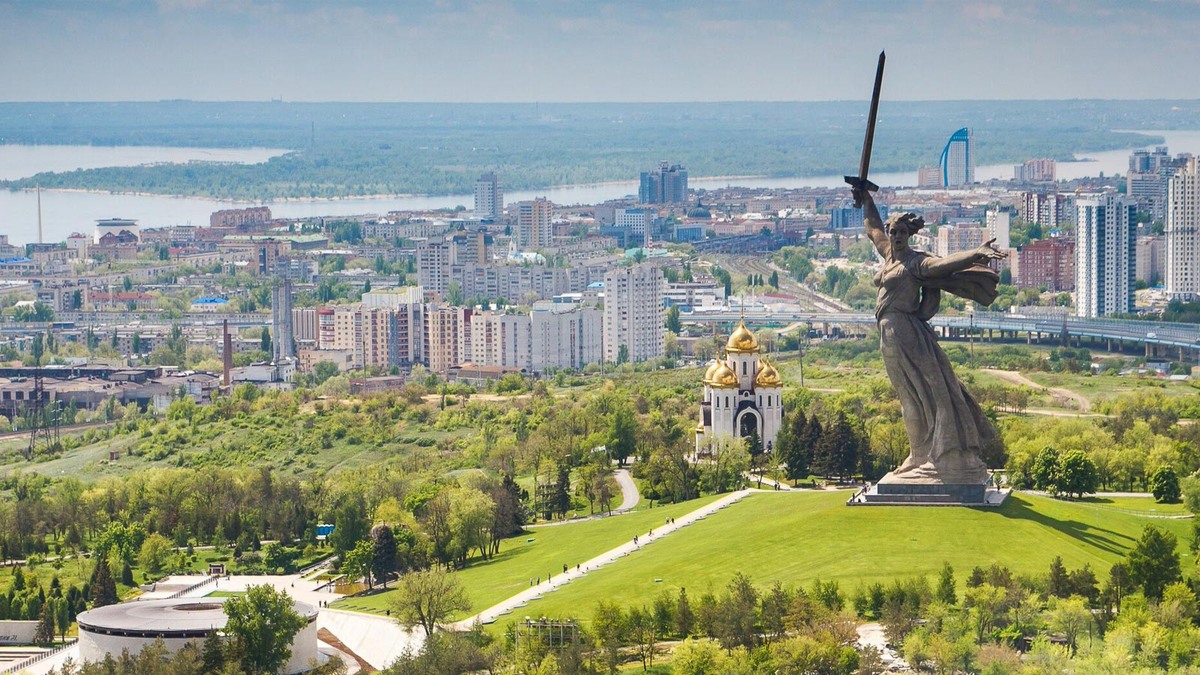 Вид на Волгоград