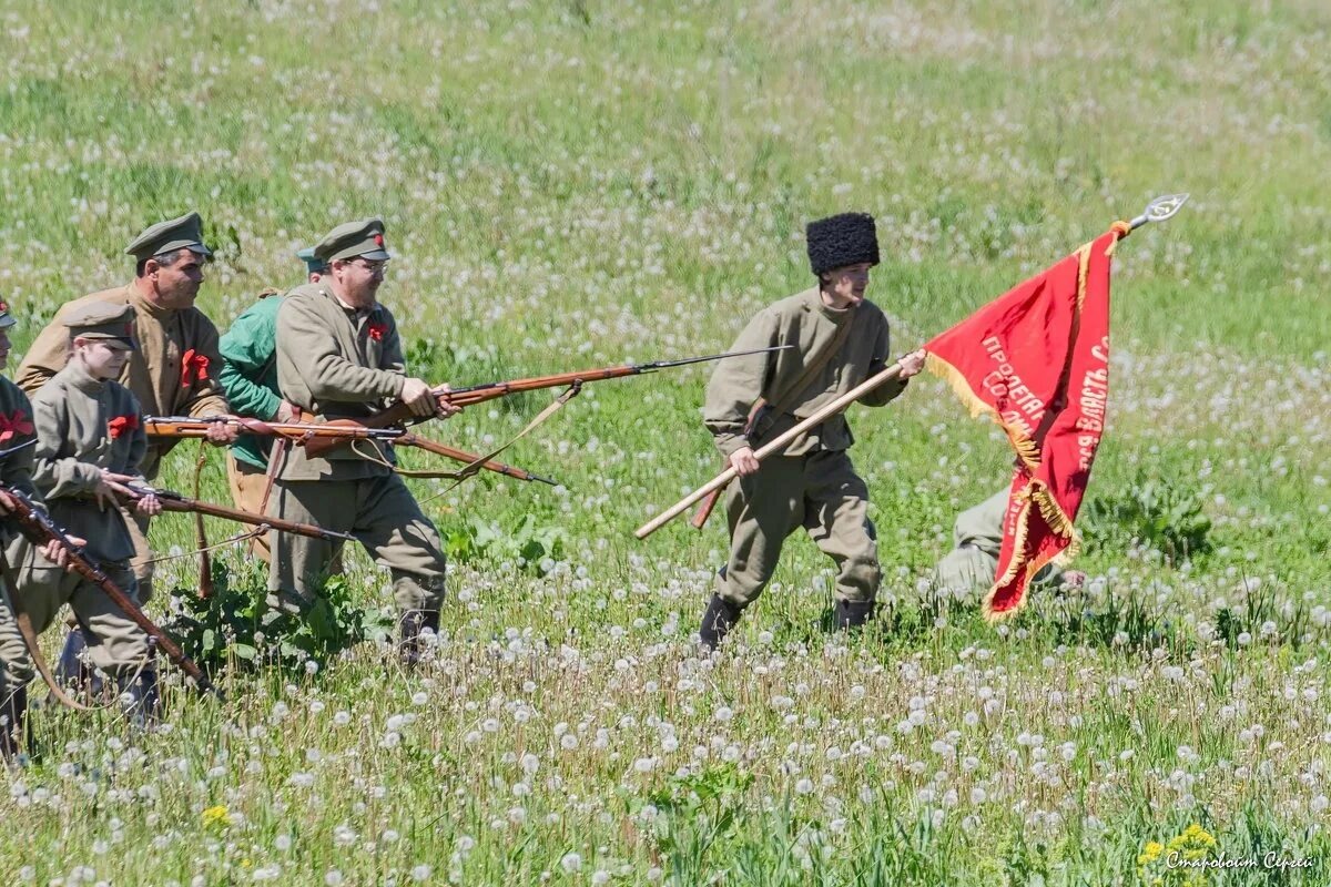 Реконструкция Гражданской войны. Фото из открытых источников
