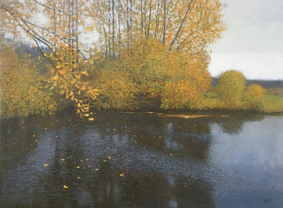 Осеннее озеро. Художник Александр Николаевич Гришкевич