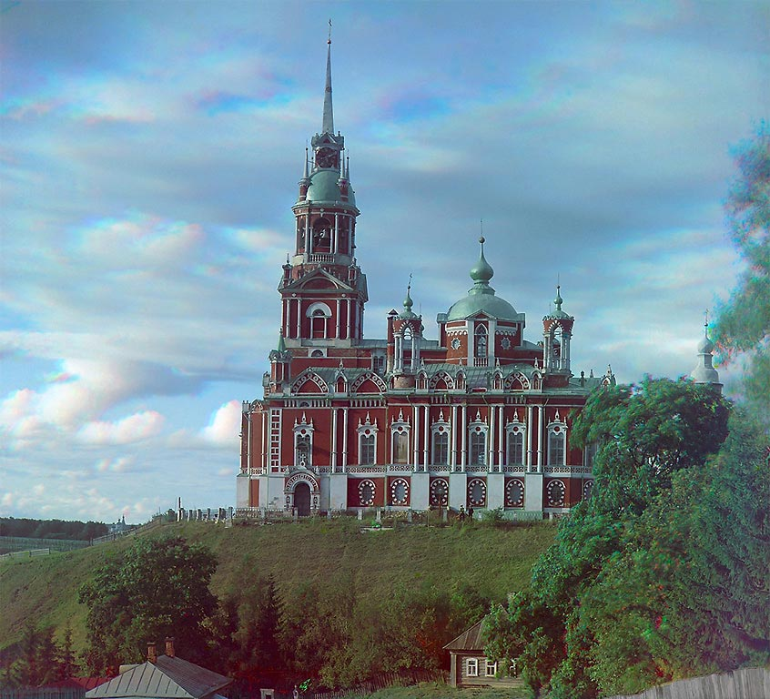 
Новоникольский собор в Можайске. Фотография С.М. Прокудин-Горский 1911 г.
Восстановление Д.В. Чекалов. Фото из сети интеренет.