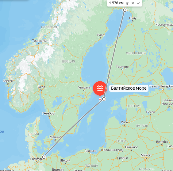 Длина акватории