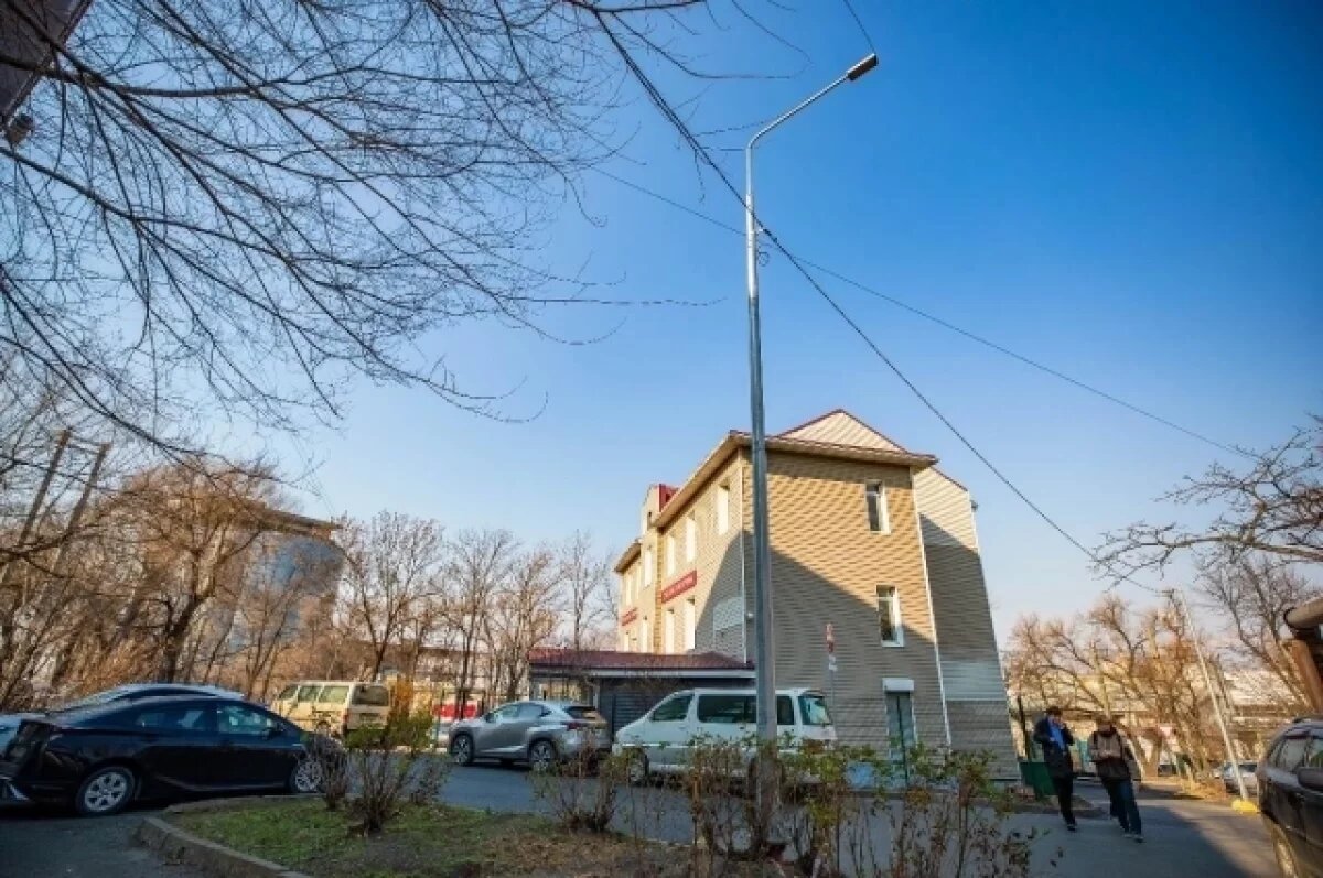    Уличное освещение появилось на улице Иртышской во Владивостоке