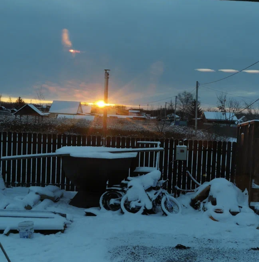 первая зима в своем доме