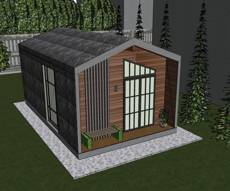 Часть1. Начинаем строить каркасную баньку, внешний вид будет немного проще, в сторону удешевления, но функциональность качество не потеряет.