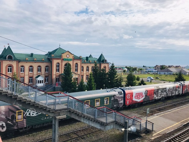 ПоездПобеды в Нурлате. Фото с сайта https://vk.com/wall-216822016_1129. Взято с Яндекс.Картинки