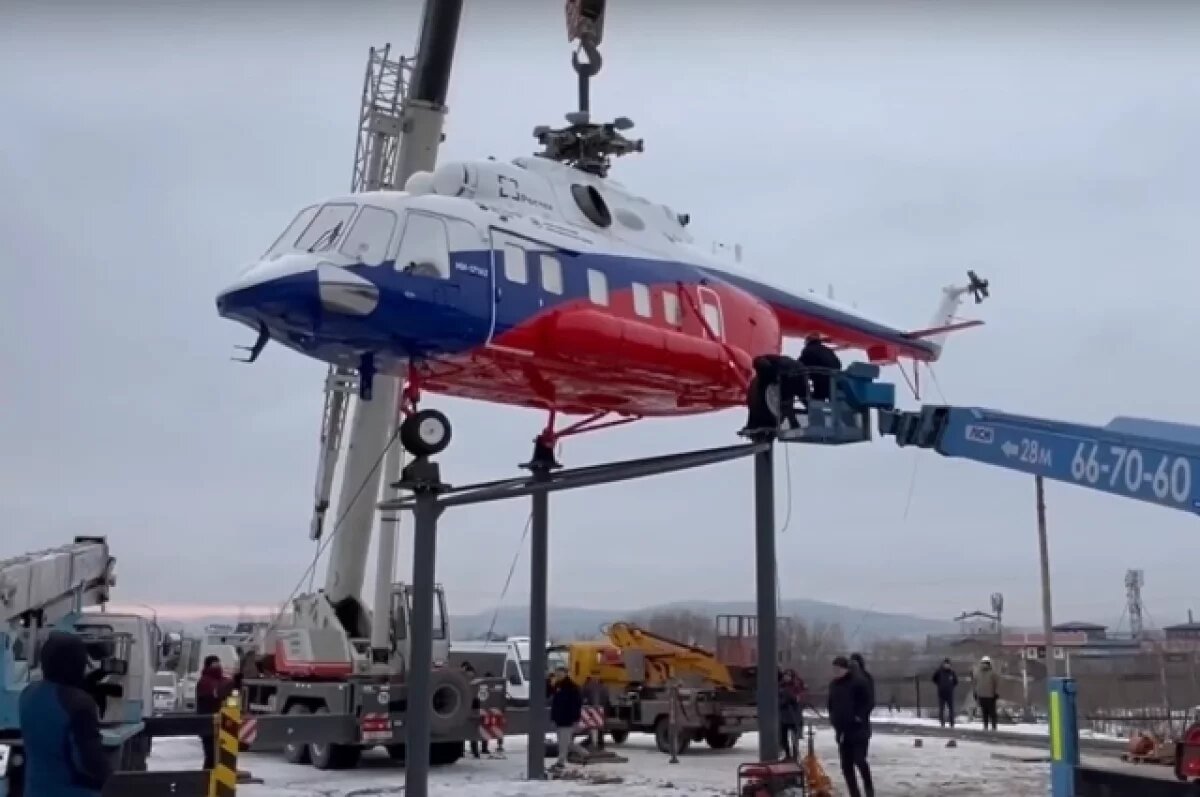    Памятник легендарному вертолету Ми-8 появился в Улан-Удэ
