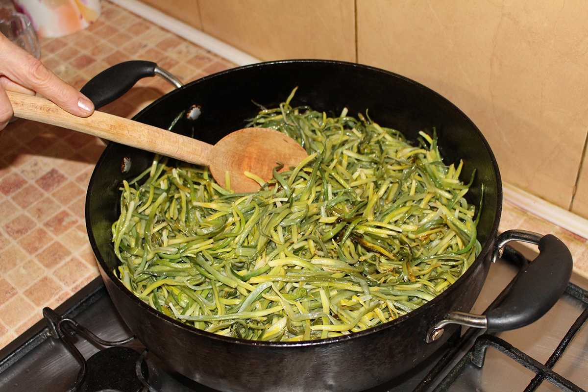 Жаренная черемша - любимое блюдо чеченцев