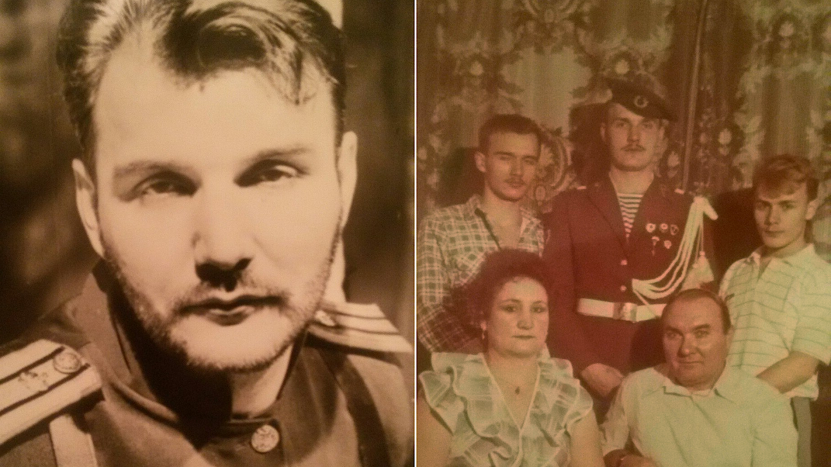 Дмитрий с родителями и братьями