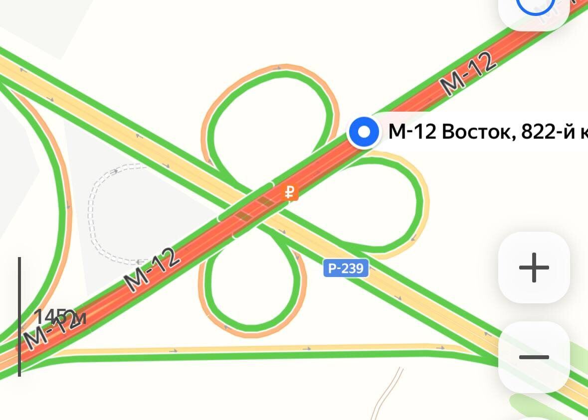    На трассе М-12 «Восток» появился дополнительный съезд на Оренбург и Казань