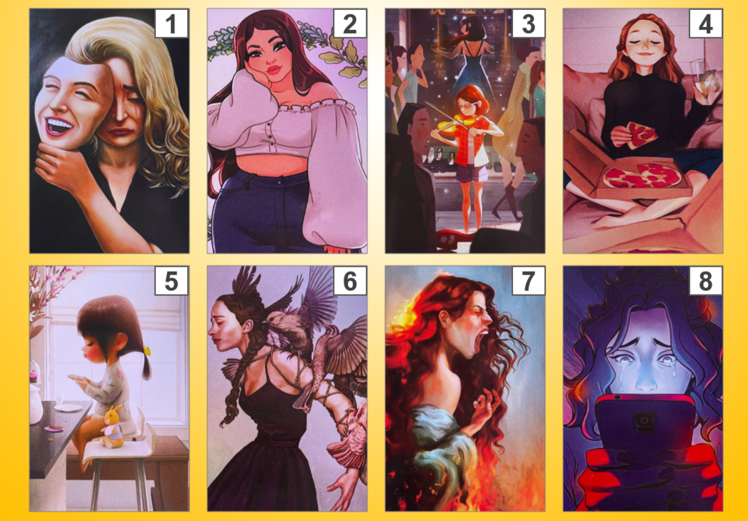 8 карт из колоды «Любовь к себе». Коллаж мой