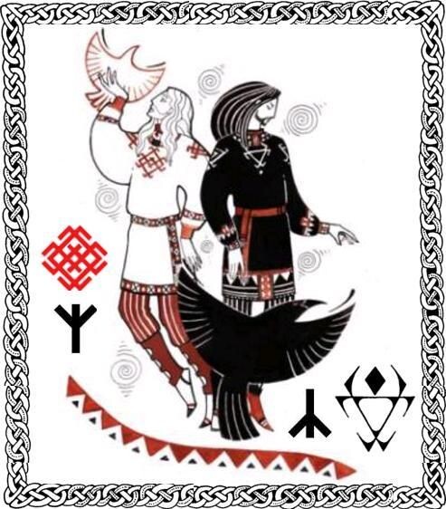 Белбог и Чернобог.