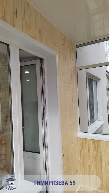 Отделка балкона деревом от компании Дон Балкон +7 (342) 299-99-66