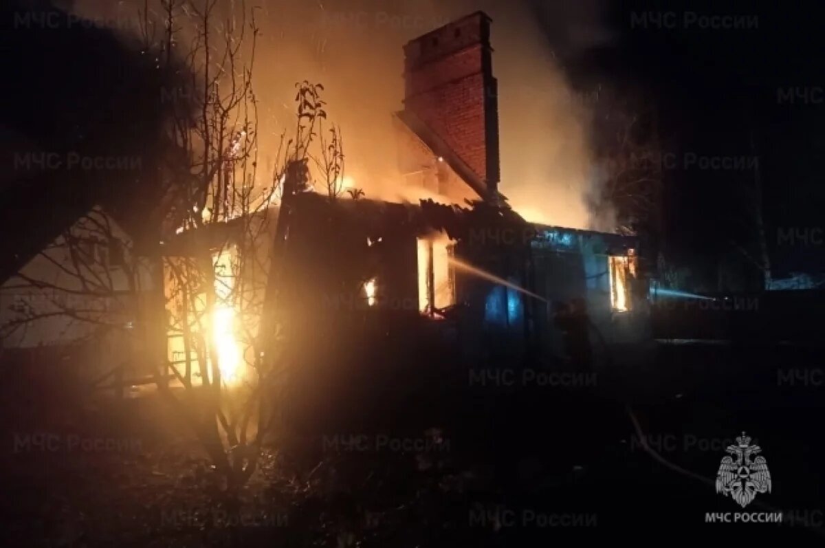    Пожилой мужчина обгорел на пожаре в брянском селе Усошки