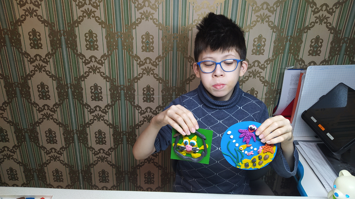 Наш любимый сынок. Фотография автора 