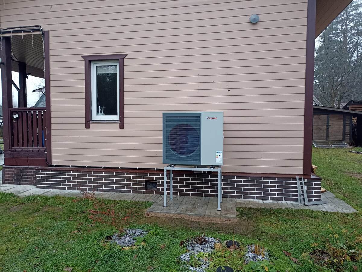 тепловой насос торговой марки Vetero, установлен в пригороде СПБ 