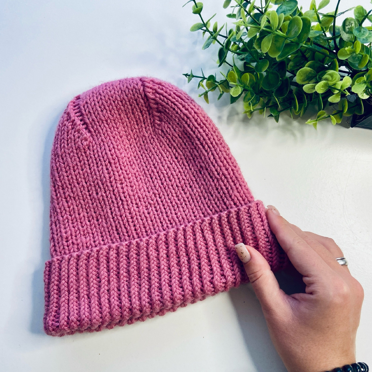 Шапка спицами