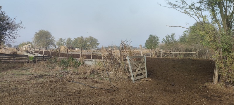 Баз, откуда похитили скот.