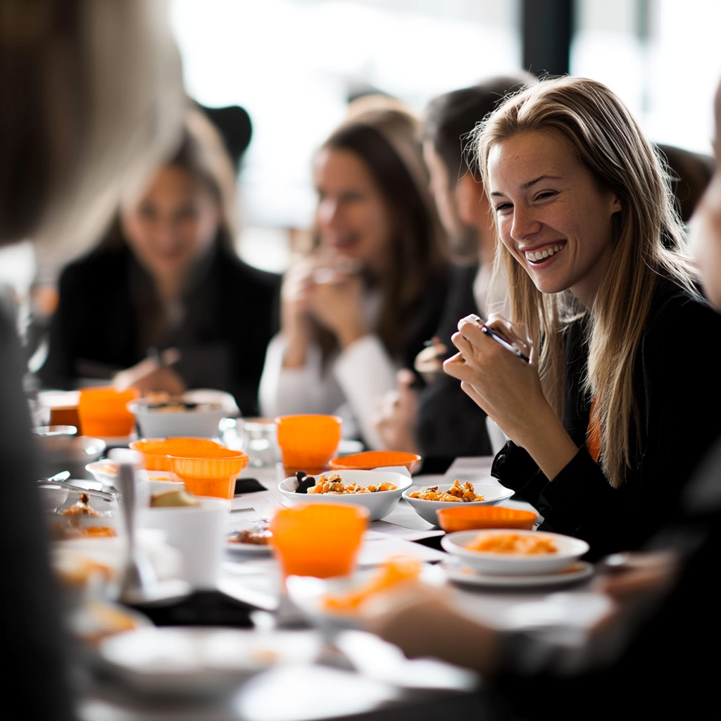 Живое общение с коллегами — опытными HR и HRD за чашкой утреннего кофе.