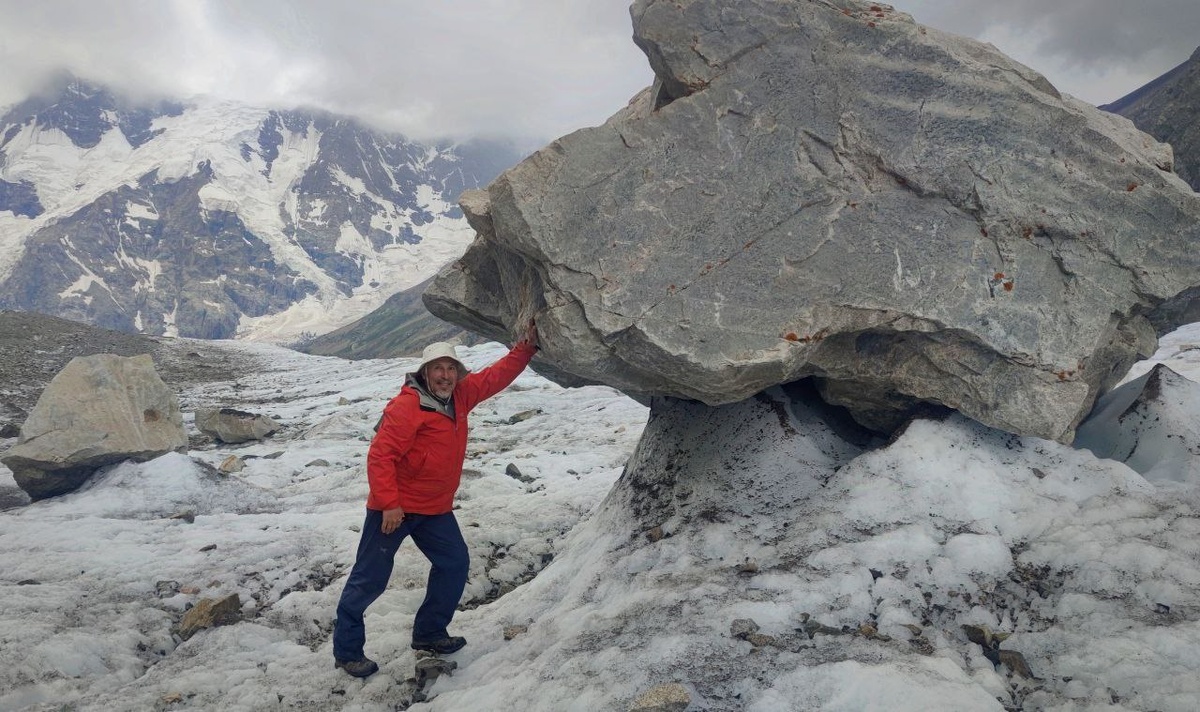 На леднике Безенги 2024г.