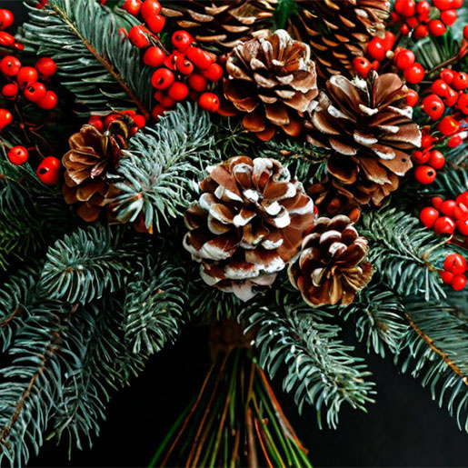 Новогодний букет из еловых веток от AzaliaNow Катя Невская  📷
