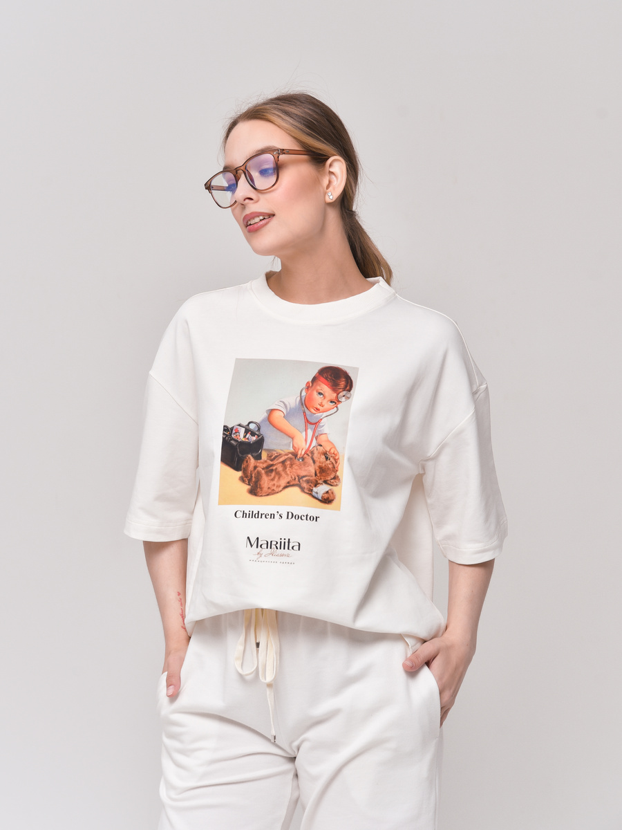 Медицинские трикотажные футболки 