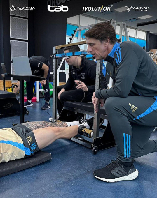 Тестирование спорстменов перед Панамериканскими играми. Сборная Аргентины по футболу.