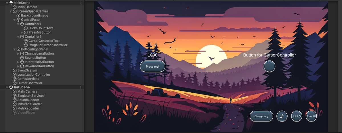 Иерархия игровых объектов