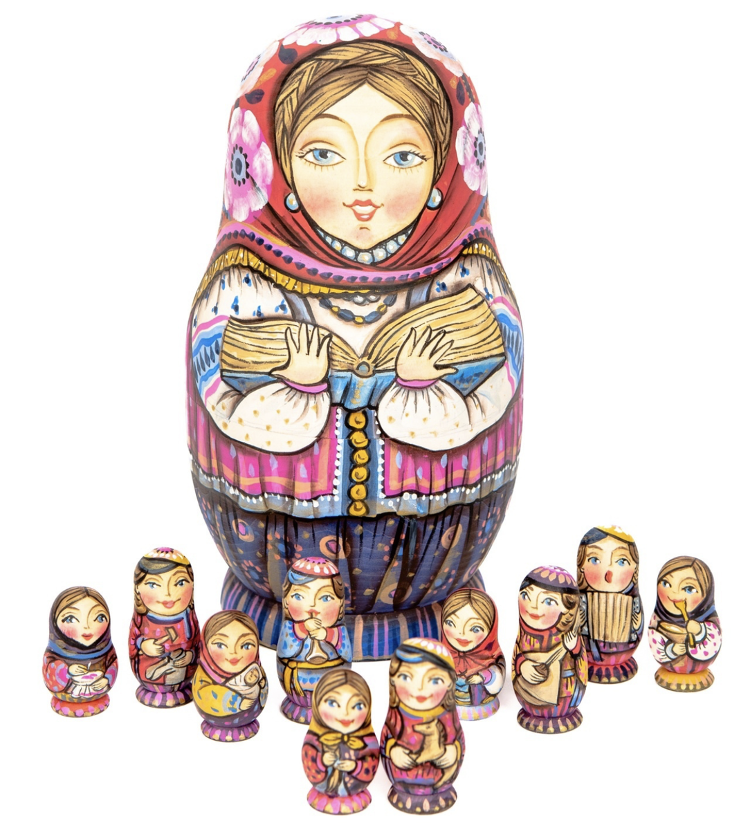 Матрешки мастерской Охтенская слобода