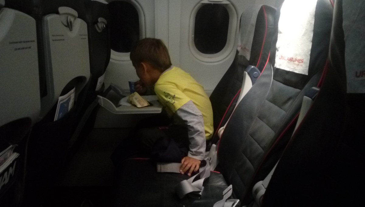 Старший сын в самолете