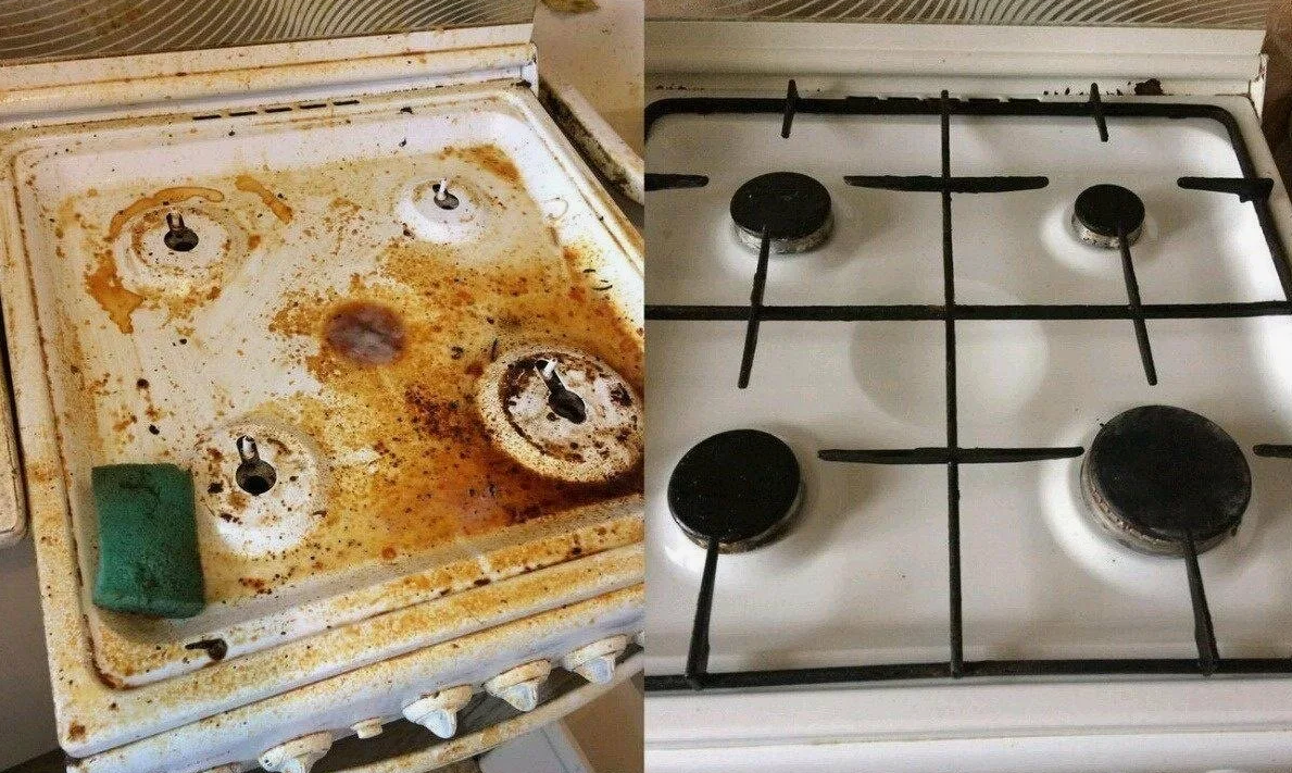 Грязная и чистая печь