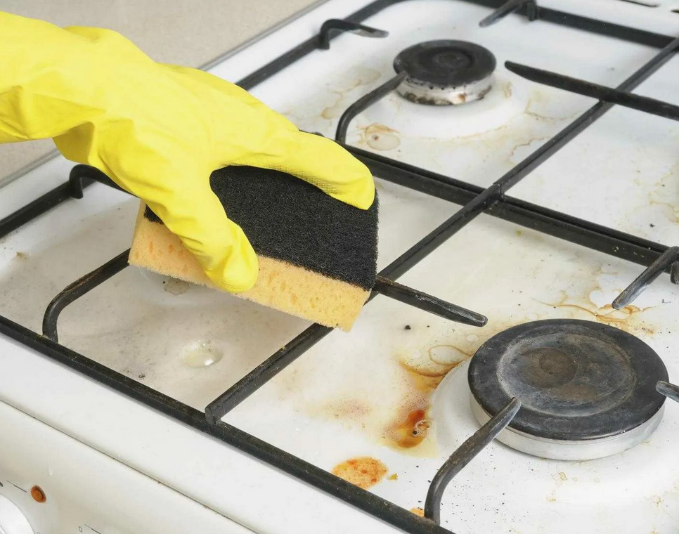 Очистка плиты