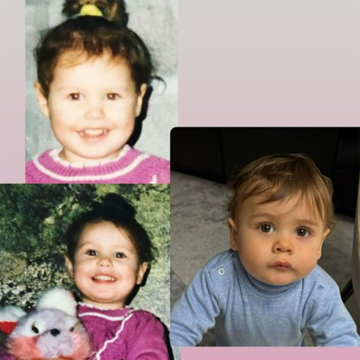 Ира Пинчук в детстве и ее сын Алан сейчас. Фото: соцсети Ирины Пинчук