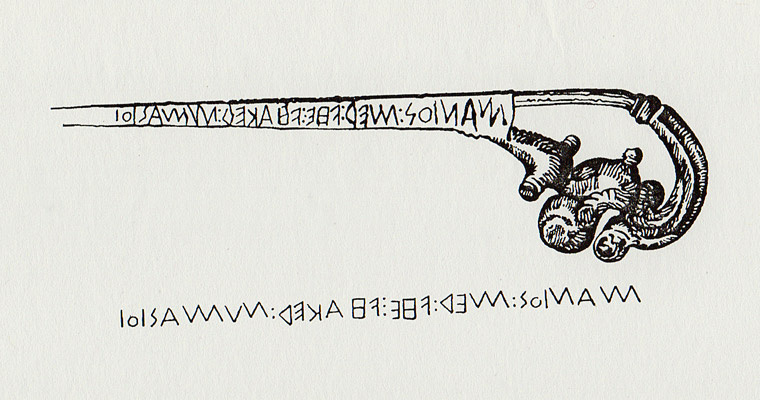 «Маний сделал меня для Нумерия» – фибула буквально говорит от своего лица
