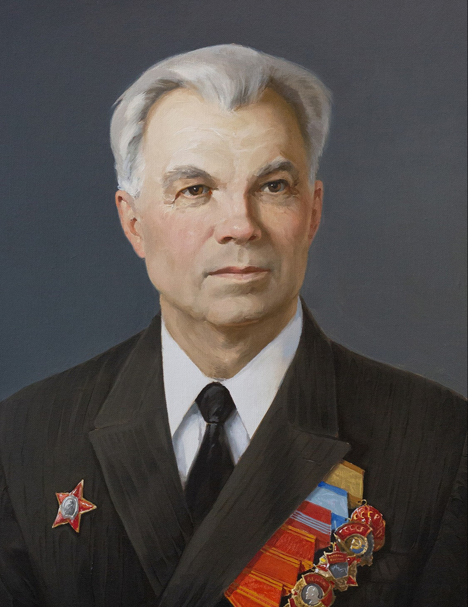 Сергей Кучкин — министр речного флота РСФСР. Художник: Шумейко А.А. Картина из Музея Министерства транспорта РФ.