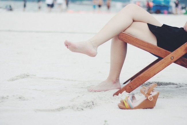    ноги пляж отдых