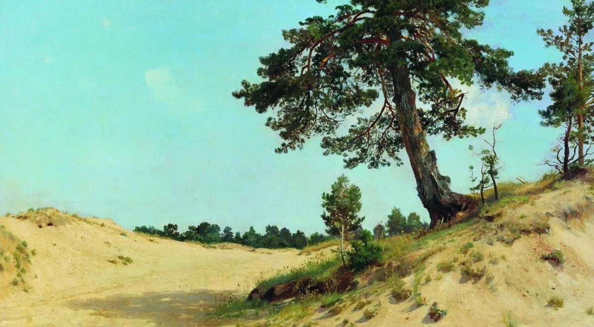 Иван Шишкин "Сосна на песке", 1890 год