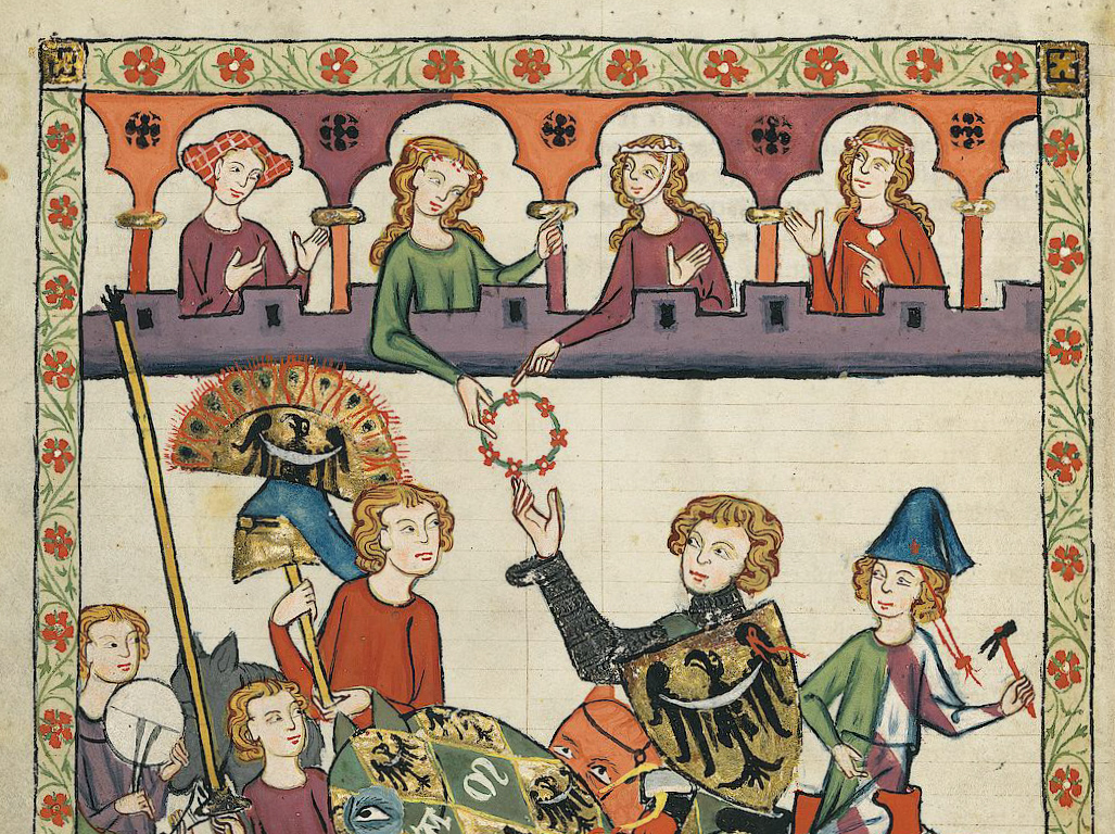 Миниатюра из «Манесского кодекса», начало 1300 годов.