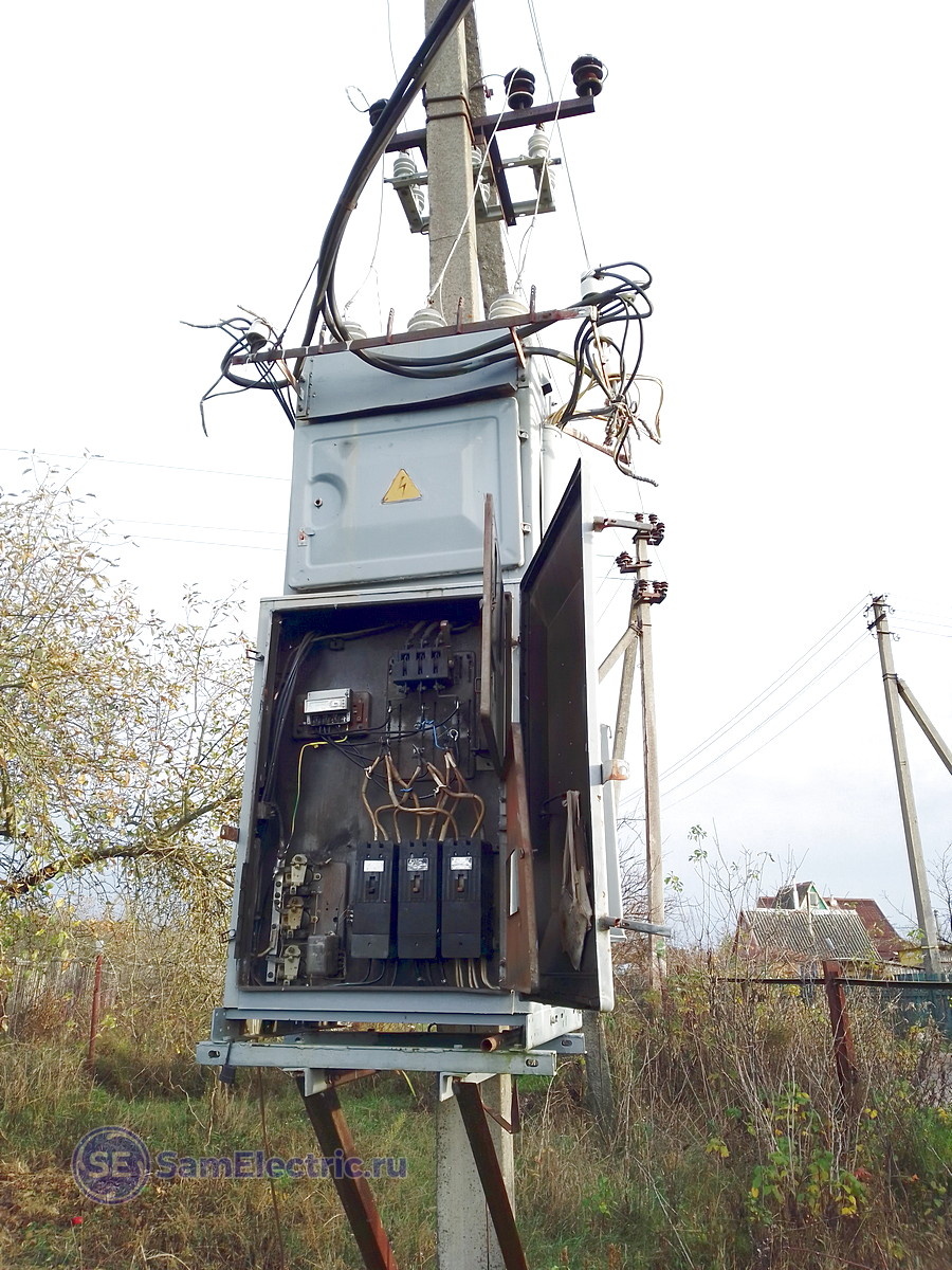 Примерно такая КТП бывает на дачах