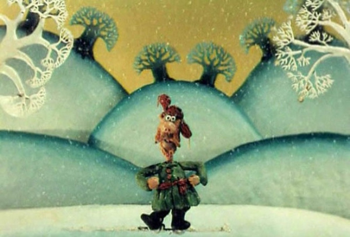 кадр из мультфильма Падал прошлогодний снег
