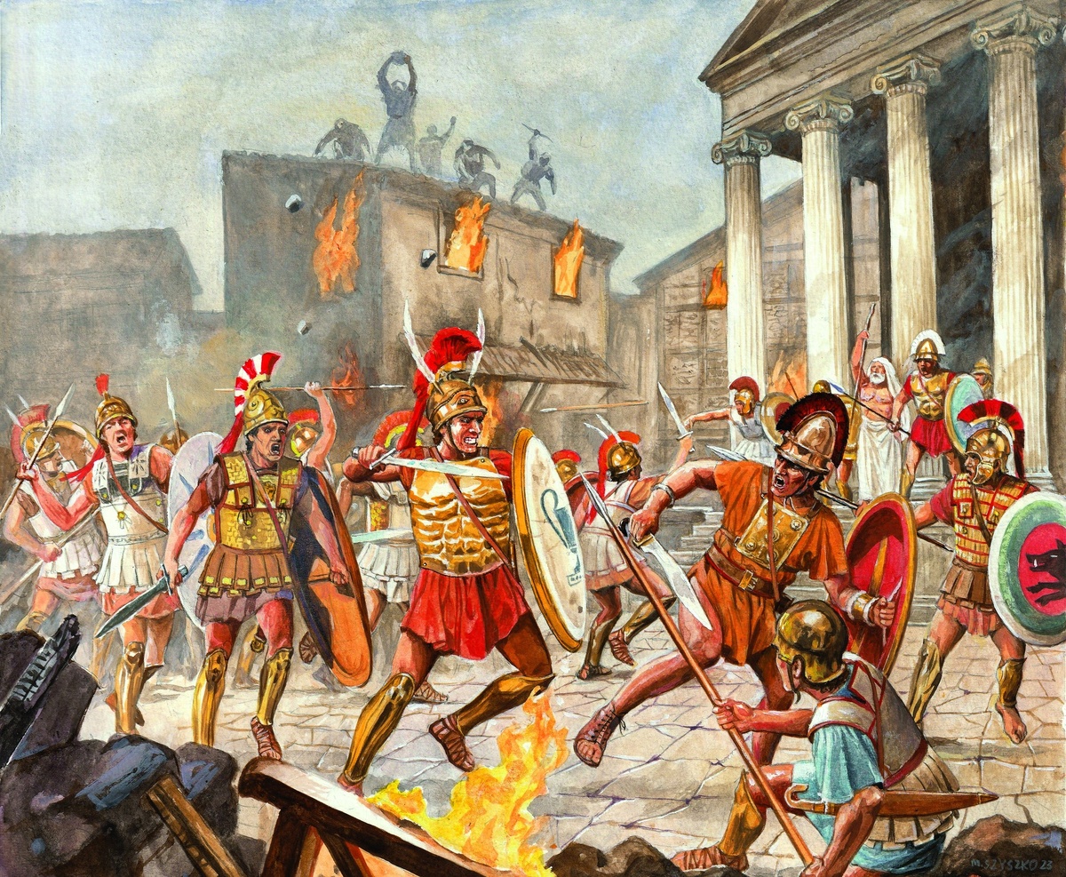 Римляне в центре города Вейи в 396 году до н. э. Художник: Marek Szyszko