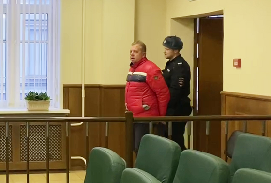    Герман Беляков в зале суда