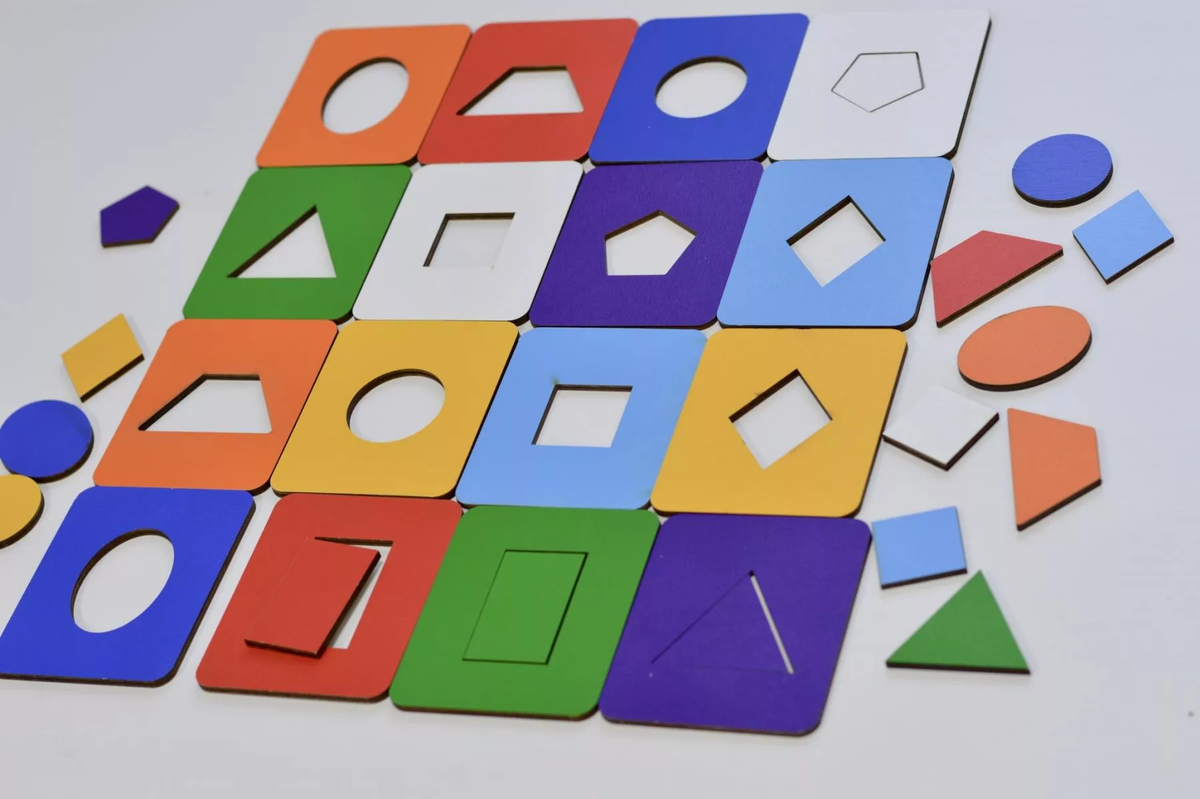 Разноцветные доски Сегена.