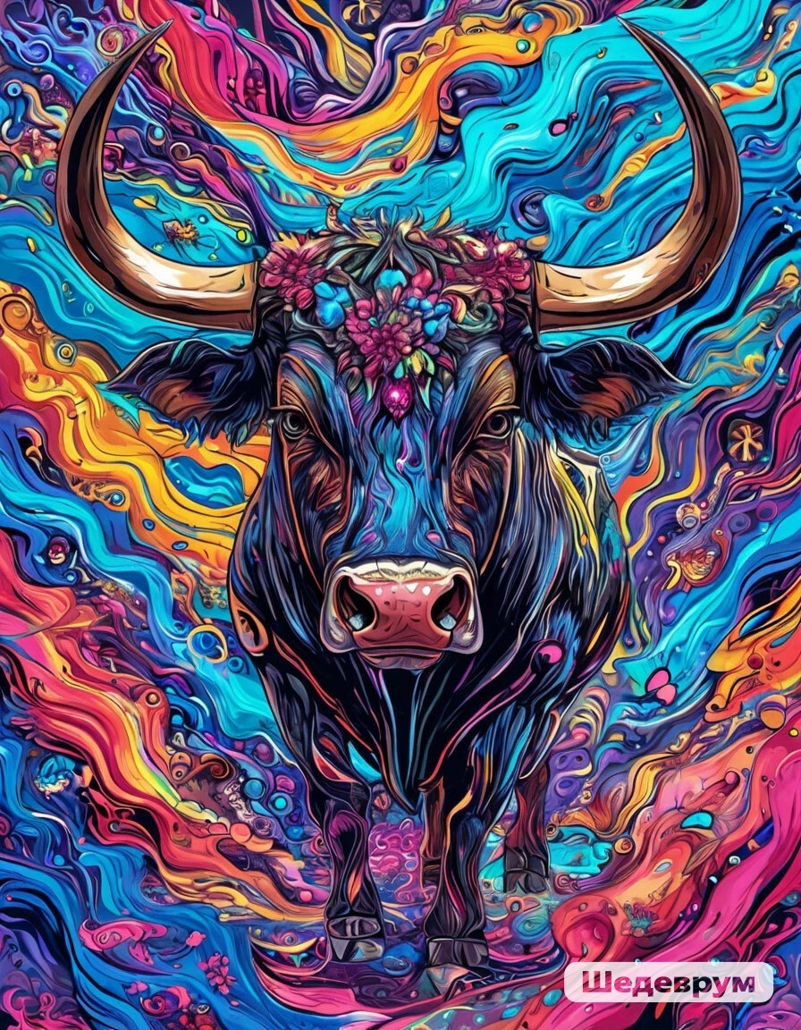 Зодиакальный знак Телец. Фото канала Таро Портал ( генерация ИИ) 