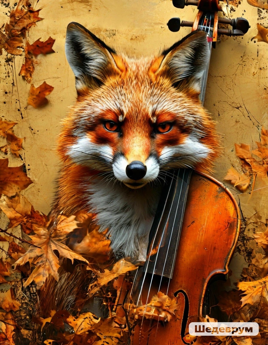 Скрипка - Лиса 🦊 Фото канала Таро Портал ( генерация ИИ) 