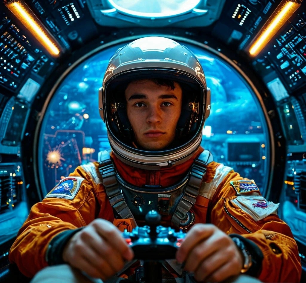 На космическом тренажере