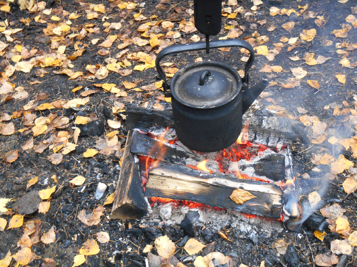 Наш походный чайник. 
